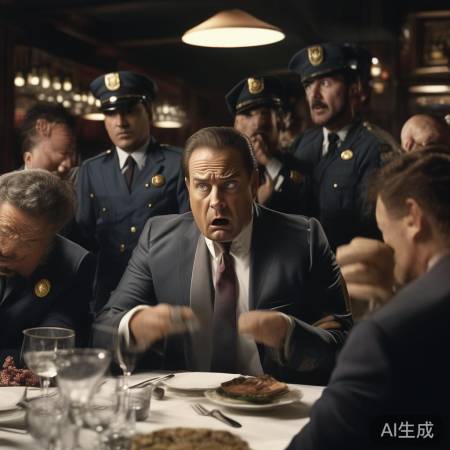赌头目吃饭被抓现行