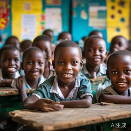 非洲学校里的中国豆浆与灿烂笑容